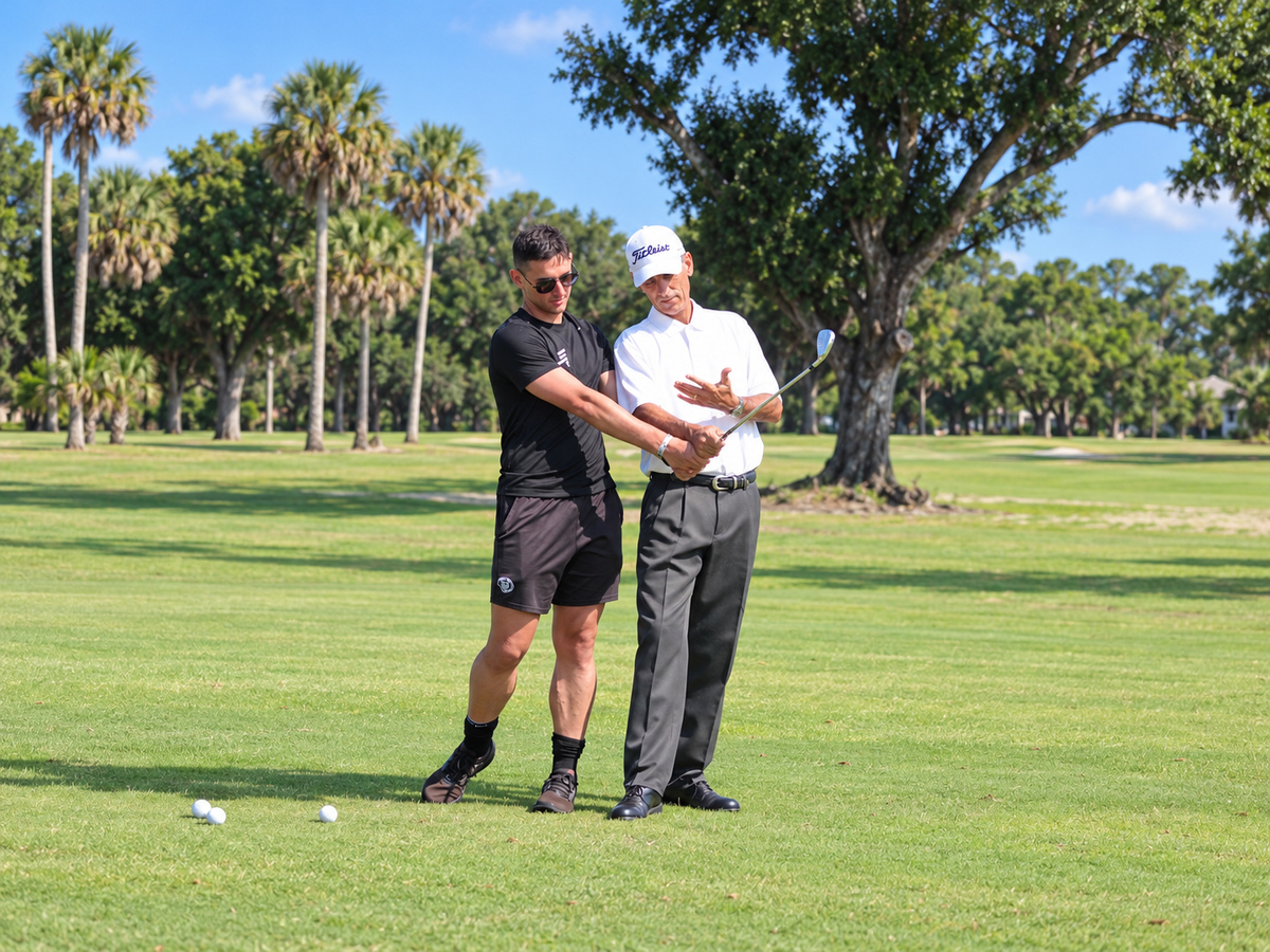 Private golf instruction at Palm Aire Golf Academy