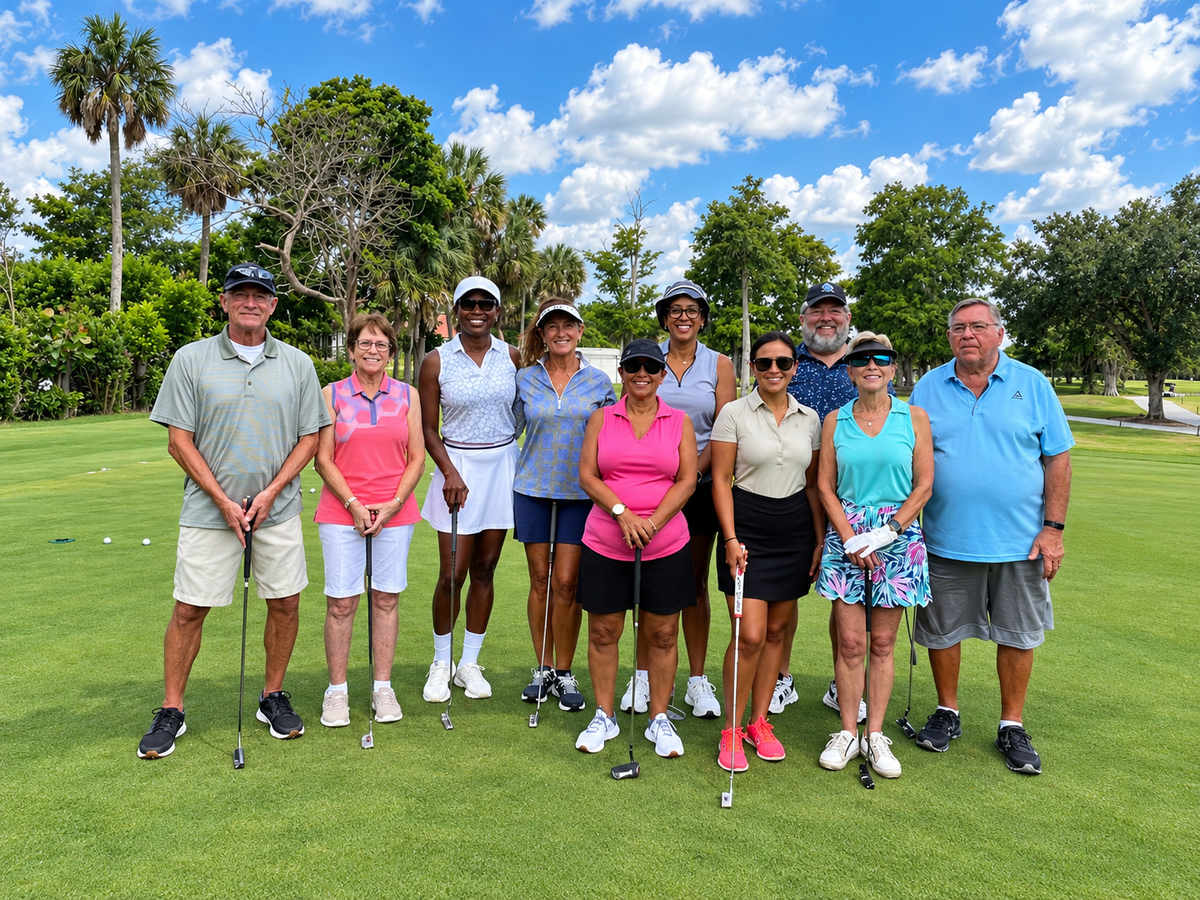 Golf group at Palm Aire Golf Academy