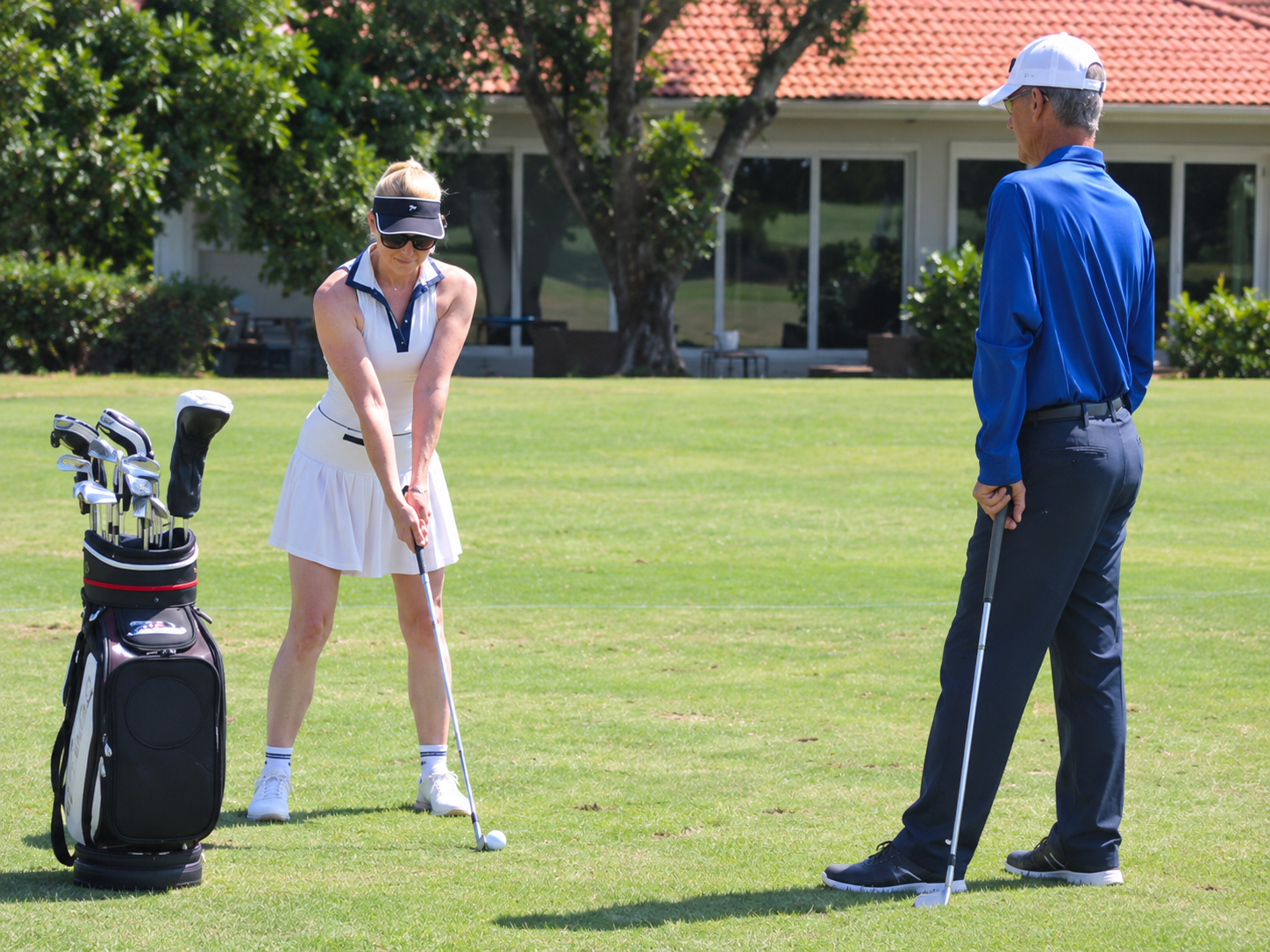 Golf lesson at Palm Aire